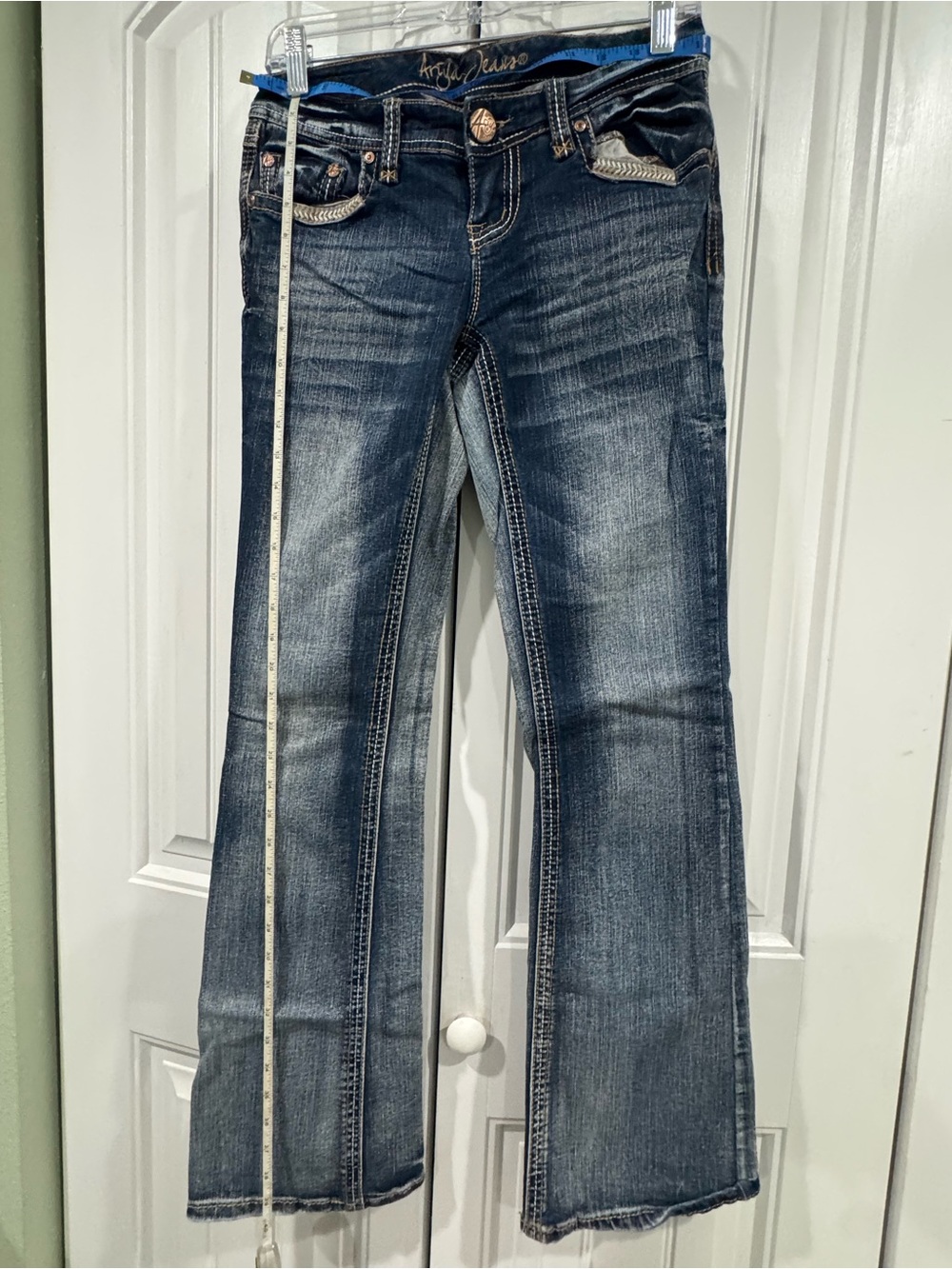Dark Indigo Flare Jeans - Women’s Wide Leg
